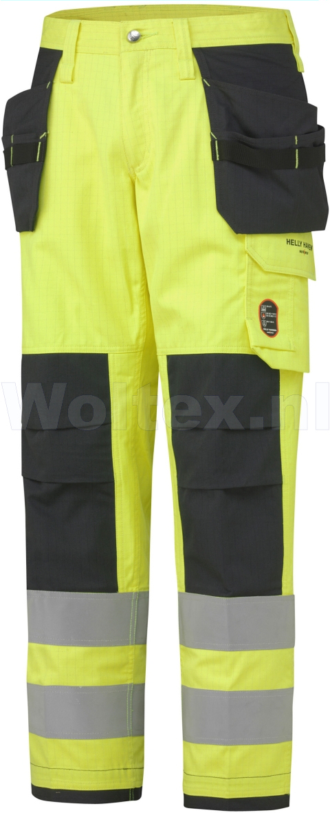 Helly Hansen Broeken Aberdeen 76476 Vlamvertragend HiVis fluo geel-antracietgrijs(369)